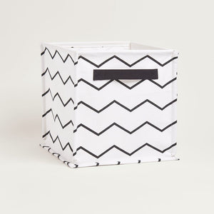 Canvas Storage Cube, Zigzag
