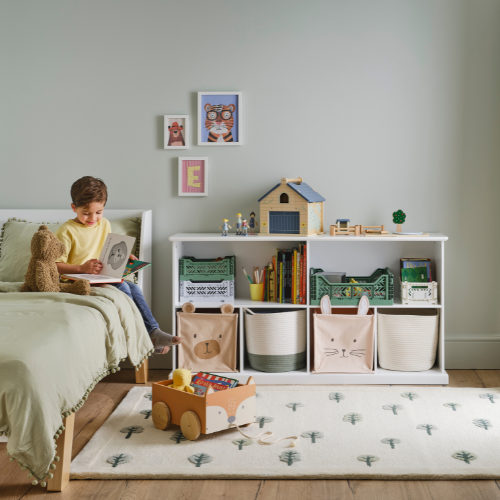 Abbeville Long Shelf Unit, White