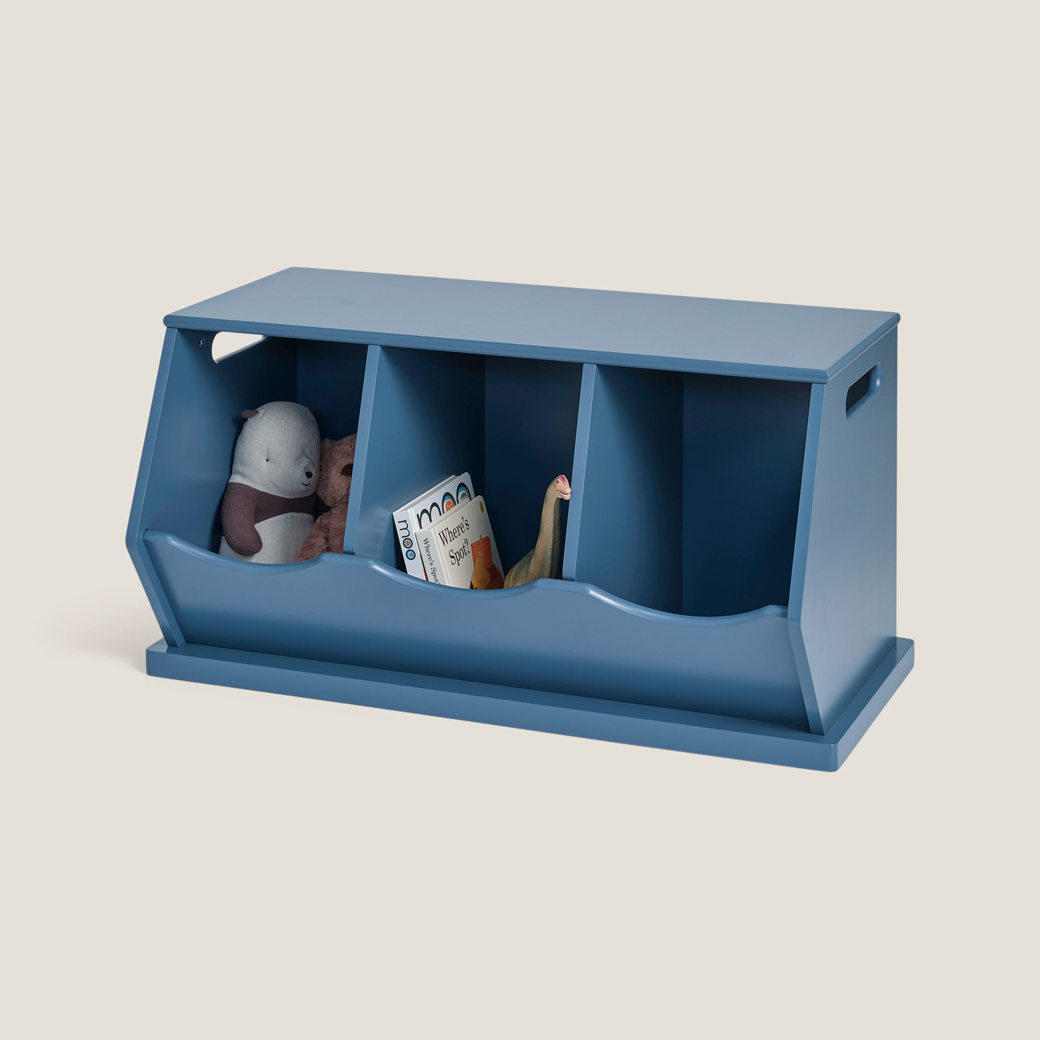 Triple Stacking Storage Trunk, Ocean Blue Great Little Trading