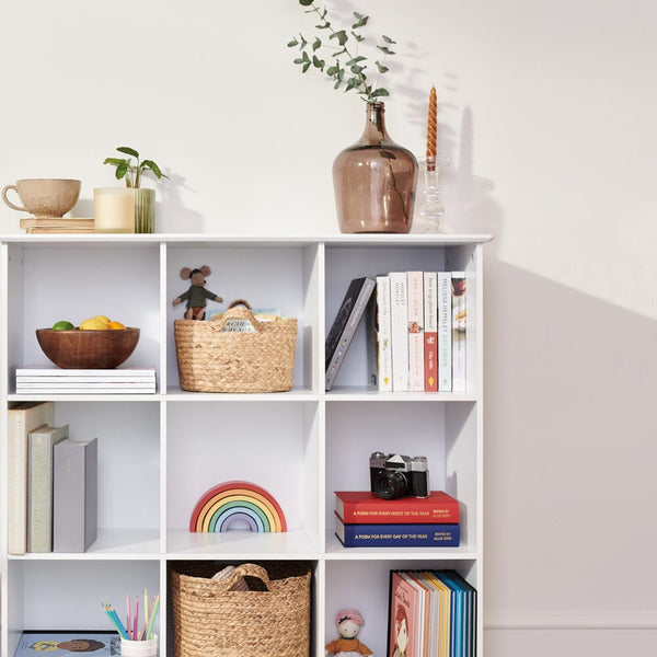 Abbeville Nine Cube Storage, White