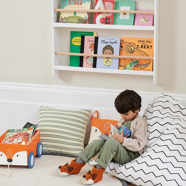 Greenaway Bookcase, White/Natural