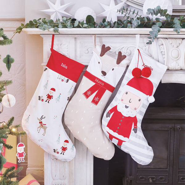 Personalised Christmas Stocking, Father Christmas