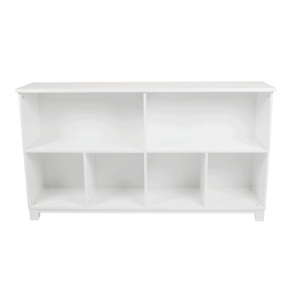 Blake Long Storage Shelf Unit, White
