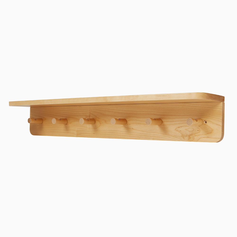 Peg Rail With Shelf, Natural Great Little Trading