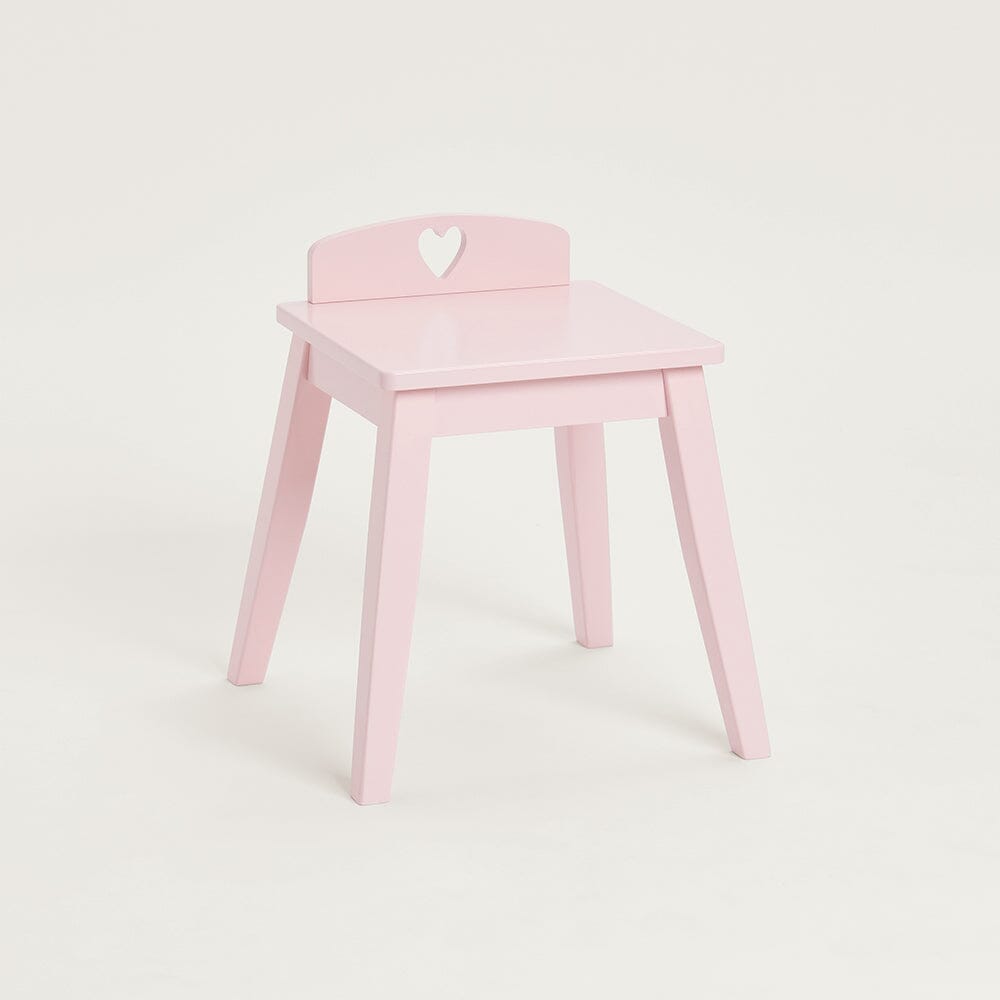 Sweetheart Dressing Table & Stool, Chalk Pink