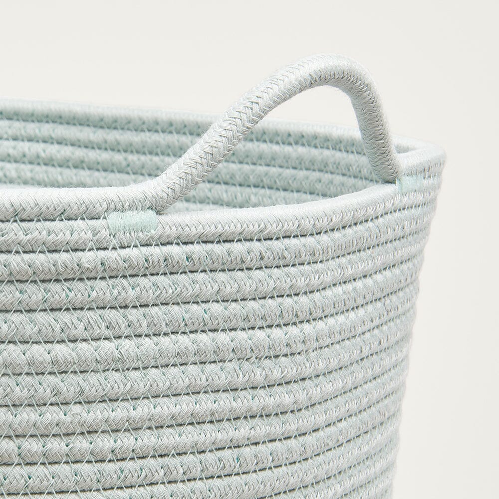 Rope Storage Basket, Sage Green