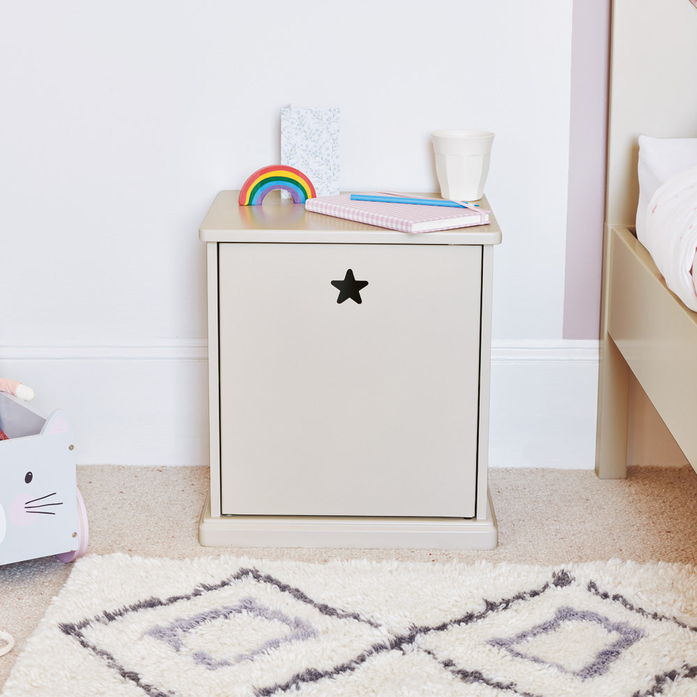 Star Bright Bedside Table, Oatmeal
