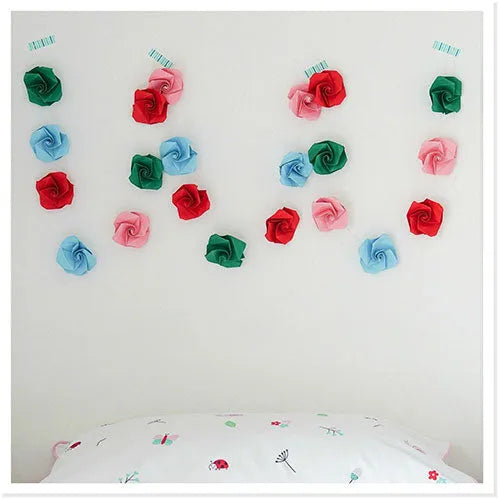 DIY ORIGAMI BUNTING - CRAFT IDEAS FOR KIDS