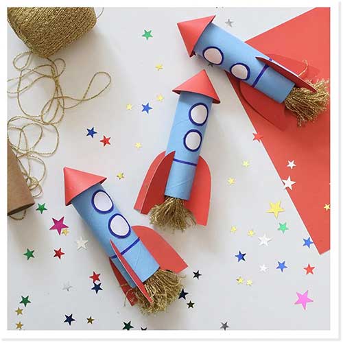 Rocket Crafts for Kids Launching In… 5, 4, 3, 2, 1!