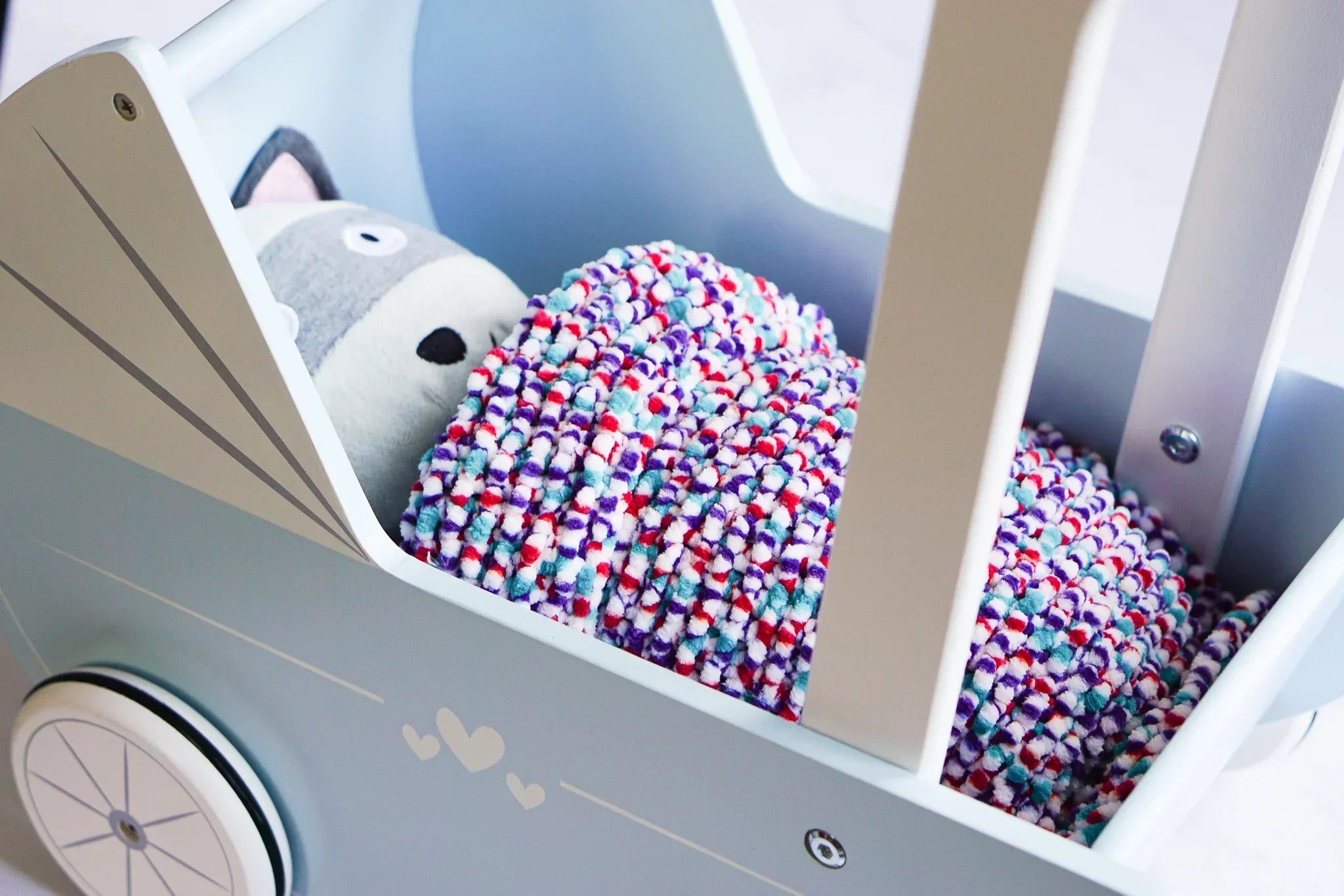 MAKE A HOMEMADE KNITTED DOLLS' BLANKET - KNITTING FOR KIDS