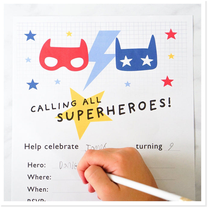 SUPERHERO PARTY IDEAS - EASY CRAFTS FOR KIDS