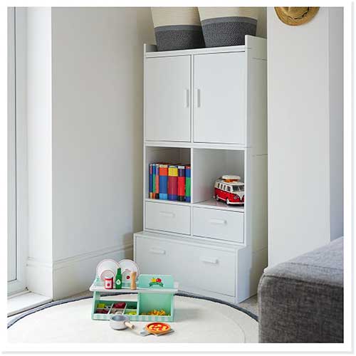 TURN YOUR LIVING ROOM INTO A SHARED SPACE WITH VERSATILE TOY STORAGE