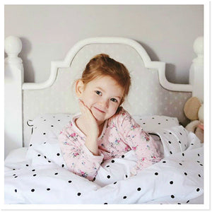Child with cotton bedding set