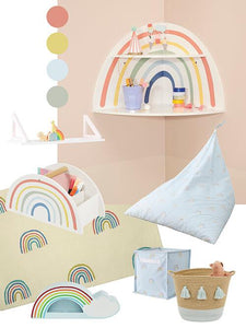 rainbow theme for kids' bedrooms & playrooms