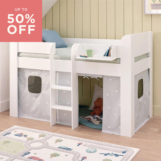 Up to 50% off Beds & Mattresses