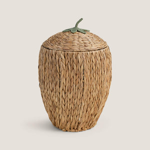 Water Hyacinth Storage Basket, Strawberry	