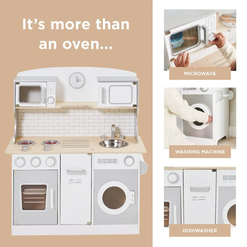 Marshmallow Wooden Play Kitchen	