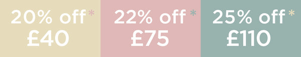 25% off £60 spend banner
