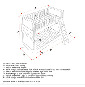 Charterhouse Bunk Bed - Antique White