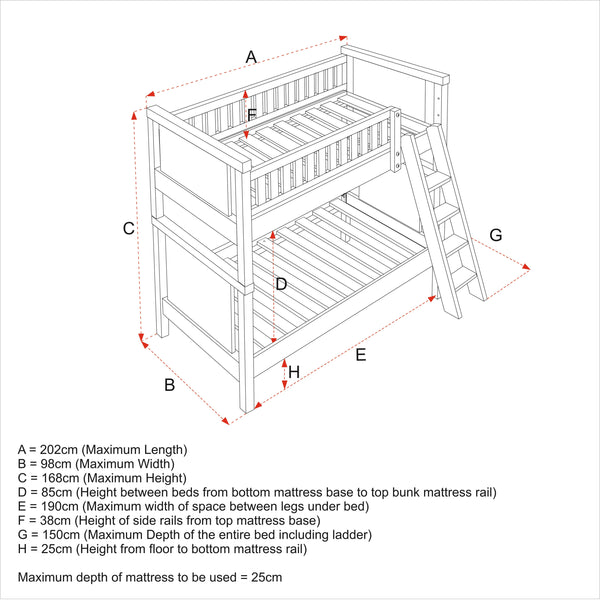 Charterhouse Bunk Bed - Antique White