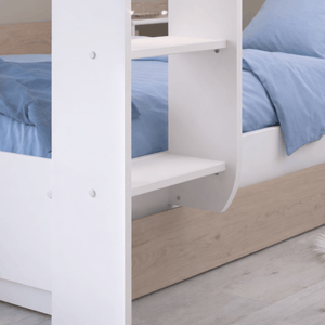 Newton Bunk Bed with Underbed Truckle, White & Oak