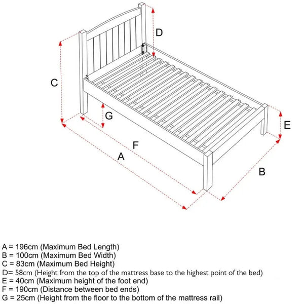 Charterhouse Children's Single Bed - Prussian Blue