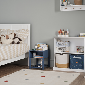 Croft Bedside Table, Ocean Blue