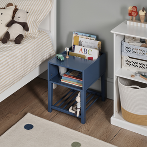 Croft Bedside Table, Ocean Blue