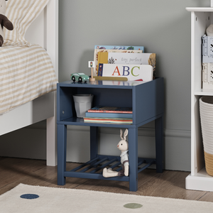 Croft Bedside Table, Ocean Blue