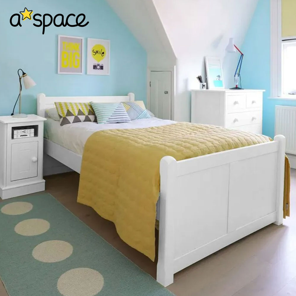 Charterhouse Children's Double Bed - Silk White	
