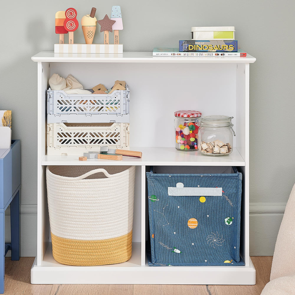 Rope Storage Basket, Ivory and Buttercup Yellow