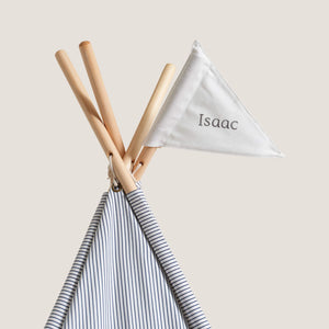 Personalised Play Teepee, Blue Stripe