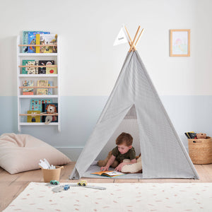 Personalised Play Teepee, Blue Stripe