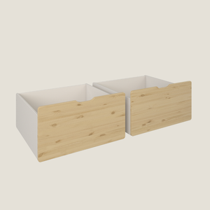 Cove Low Cabin Bed with Storage Drawers, Mushroom