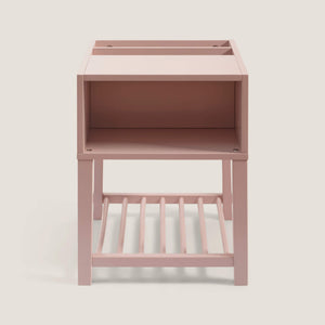 Croft Bedside Table, Chalk Pink