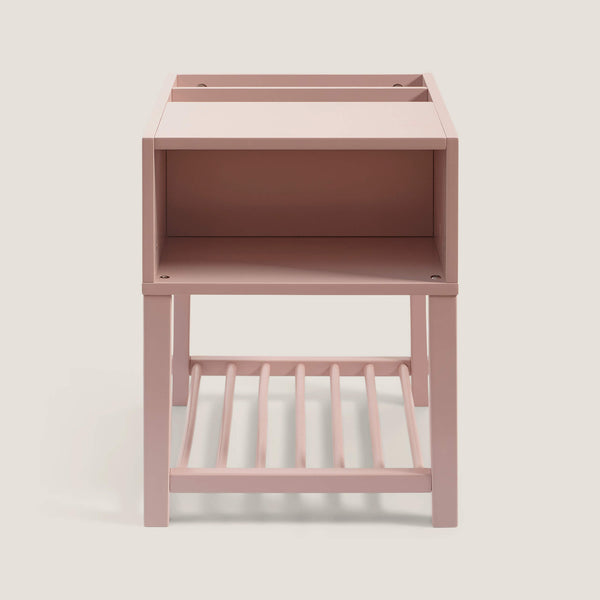 Croft Bedside Table, Chalk Pink