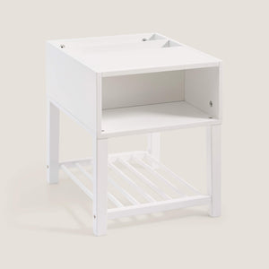 Croft Bedside Table, White