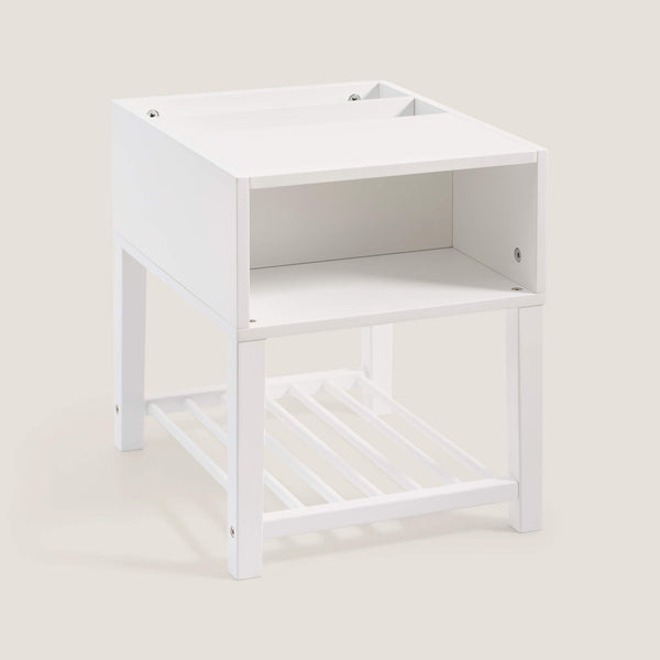 Croft Bedside Table, White