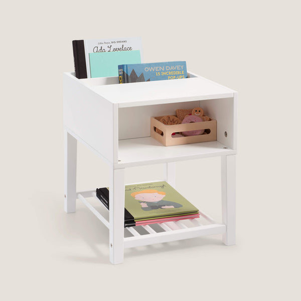 Croft Bedside Table, White