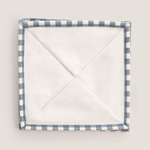 Canvas Storage Cube, Blue Gingham