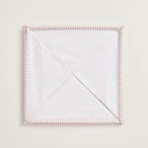 Canvas Storage Cube, Natural Stripe