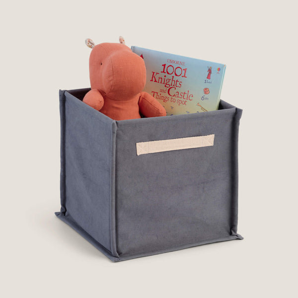 Canvas Storage Cube, Ocean Blue