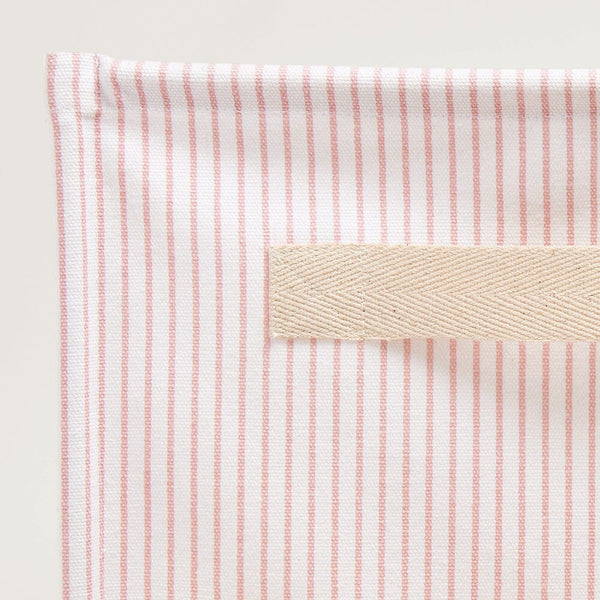 Canvas Storage Cube, Pink Stripe