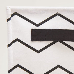 Canvas Storage Cube, Zigzag	