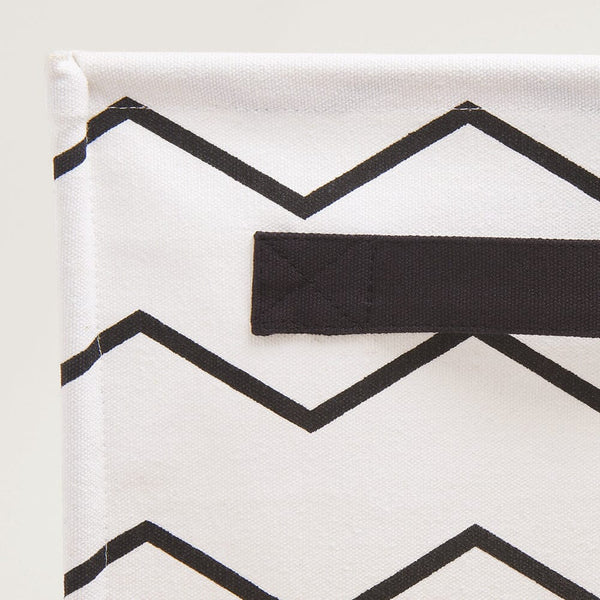 Canvas Storage Cube, Zigzag	