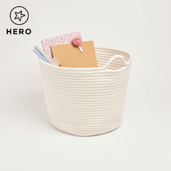 Rope Storage Basket, Ivory	