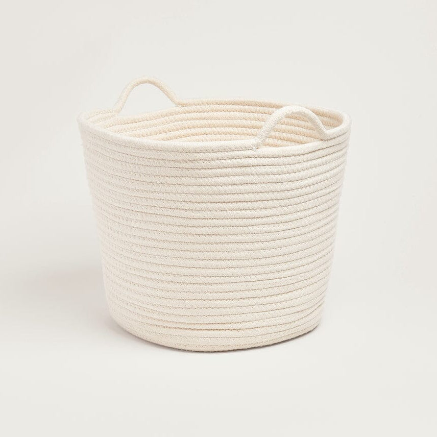 Rope Storage Basket, Ivory	