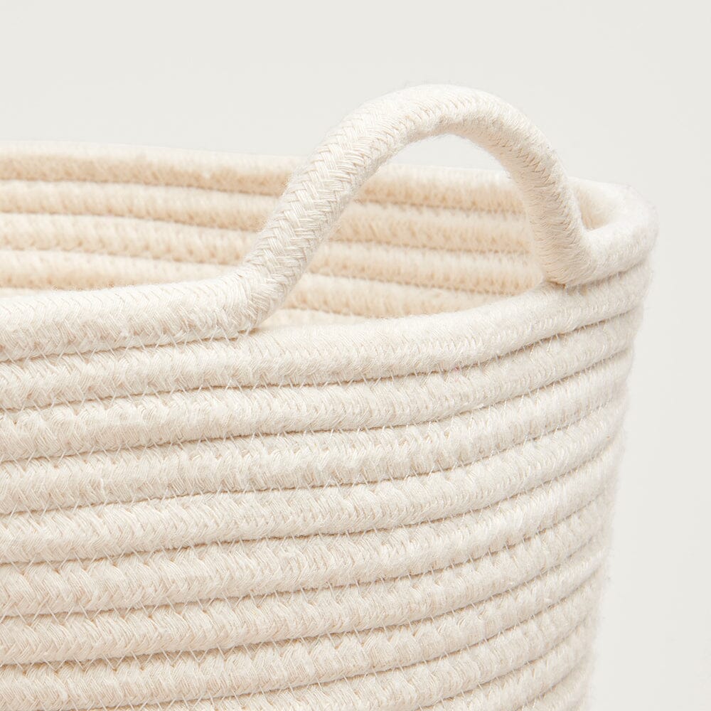 Rope Storage Basket, Ivory	