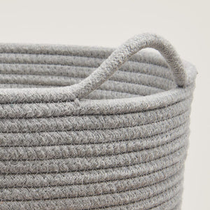 Rope Storage Basket, Ivory & Grey