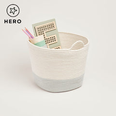 Rope Storage Basket, Ivory & Sage